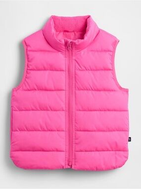 GAP Kids Pink Puffer Vest Size 18-24 months in perfect condition